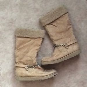 Brown fall boots